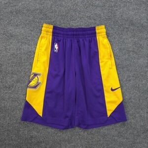 Los Angeles Lakers Shorts‎ Mens Small Purple Practice Train NBA Basketball Nike